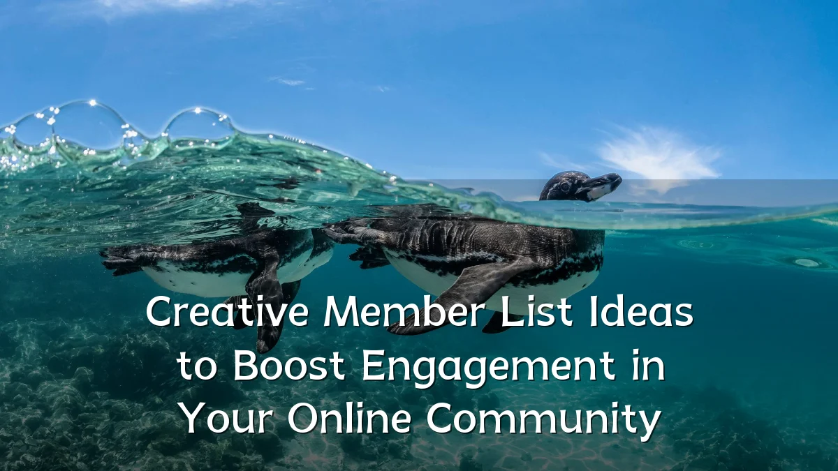 Creative Member List Ideas to Boost Engagement in Your Online Community