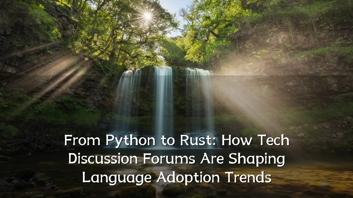 From Python to Rust: How Tech Discussion Forums Are Shaping Language Adoption Trends