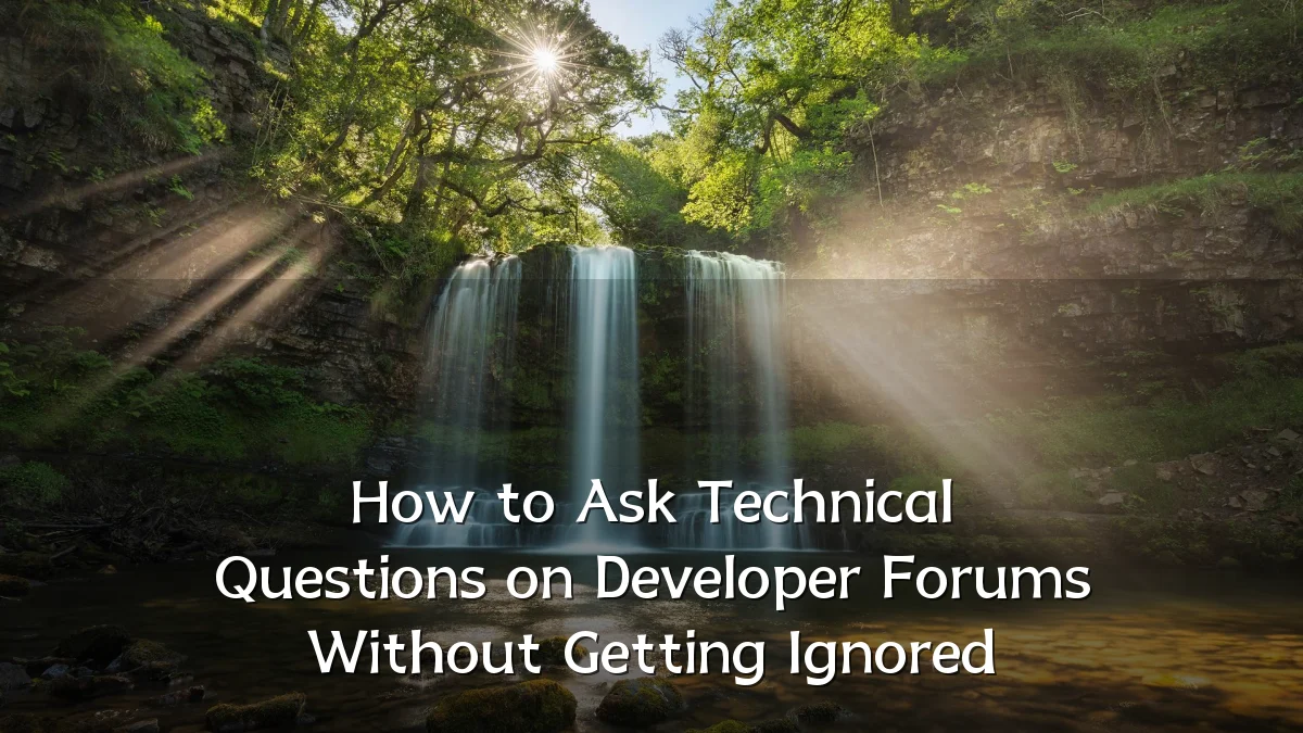 How to Ask Technical Questions on Developer Forums Without Getting Ignored