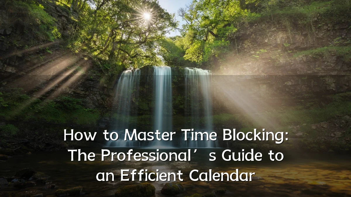 How to Master Time Blocking: The Professional’s Guide to an Efficient Calendar