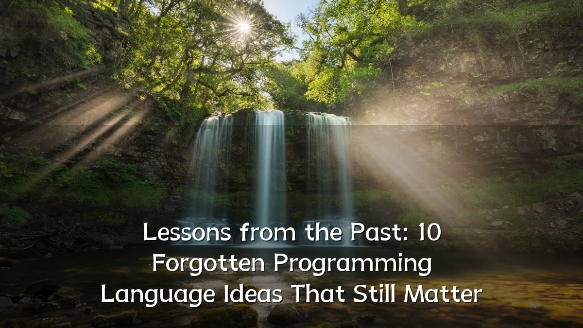 Lessons from the Past: 10 Forgotten Programming Language Ideas That Still Matter