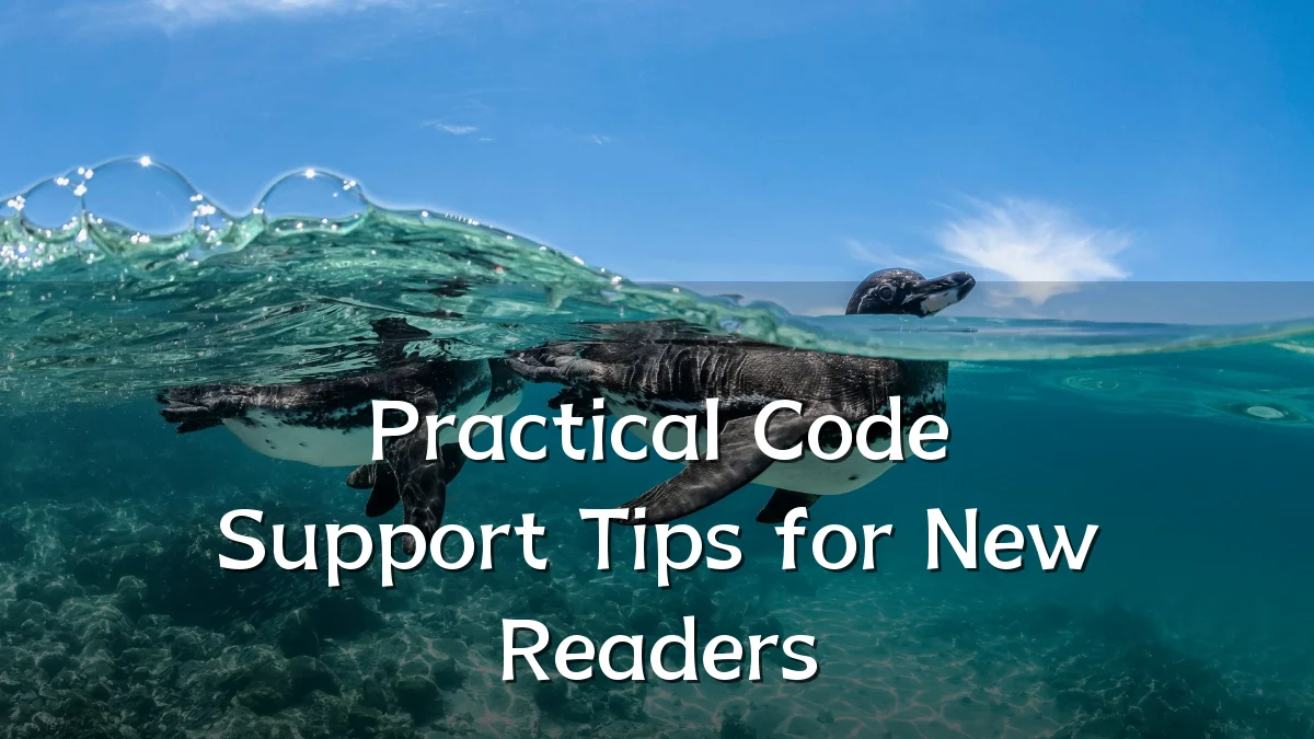Practical Code Support Tips for New Readers