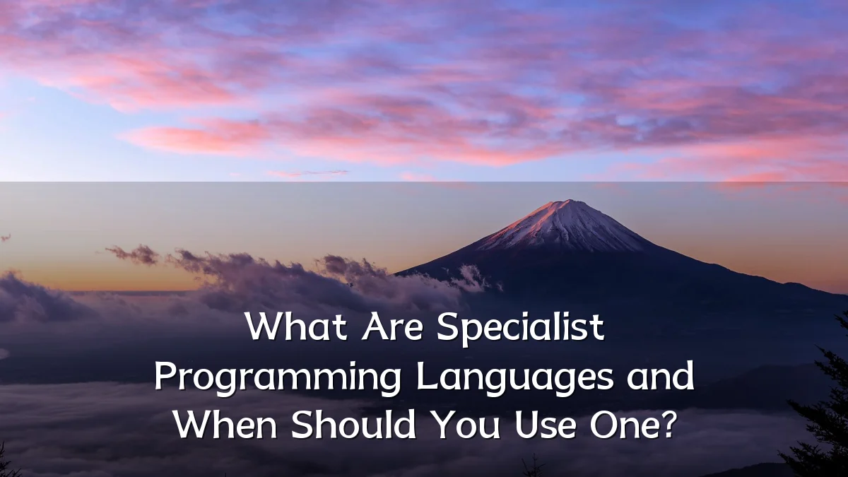 What Are Specialist Programming Languages and When Should You Use One?