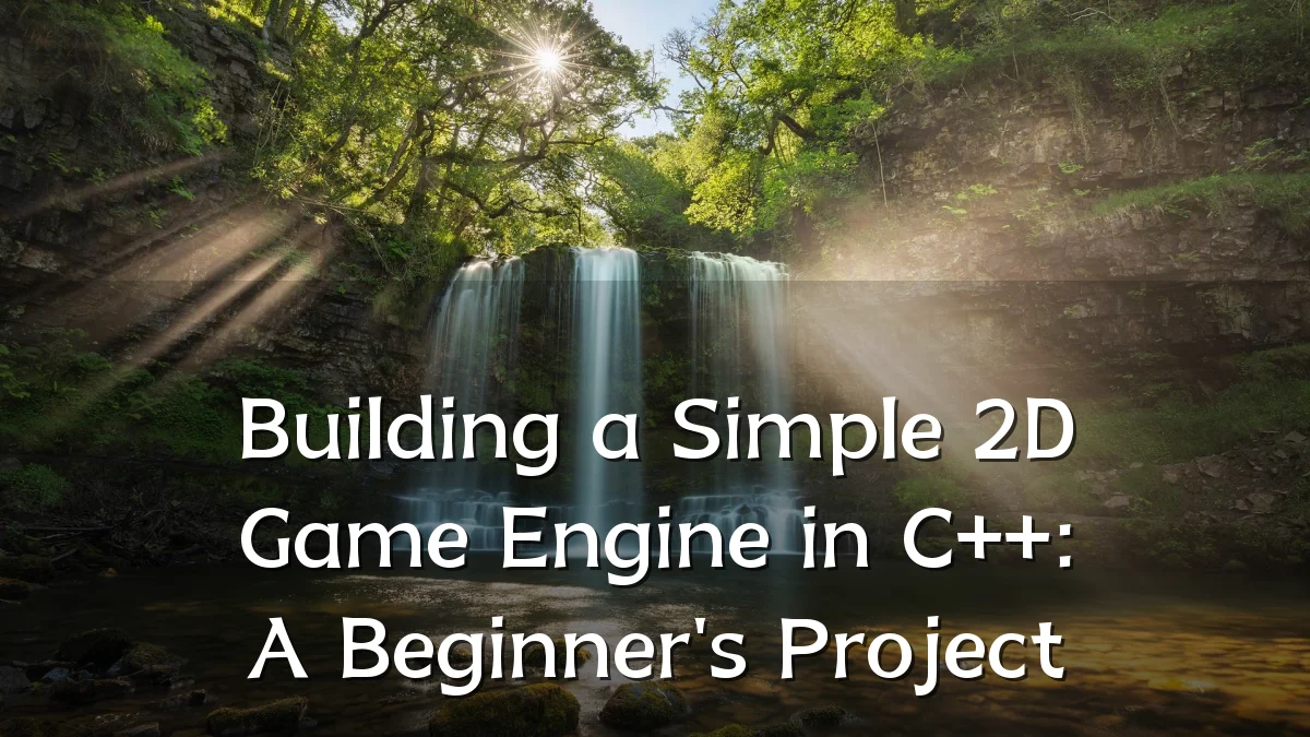 Building a Simple 2D Game Engine in C++: A Beginner's Project