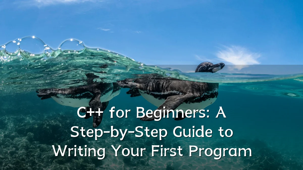 C++ for Beginners: A Step-by-Step Guide to Writing Your First Program