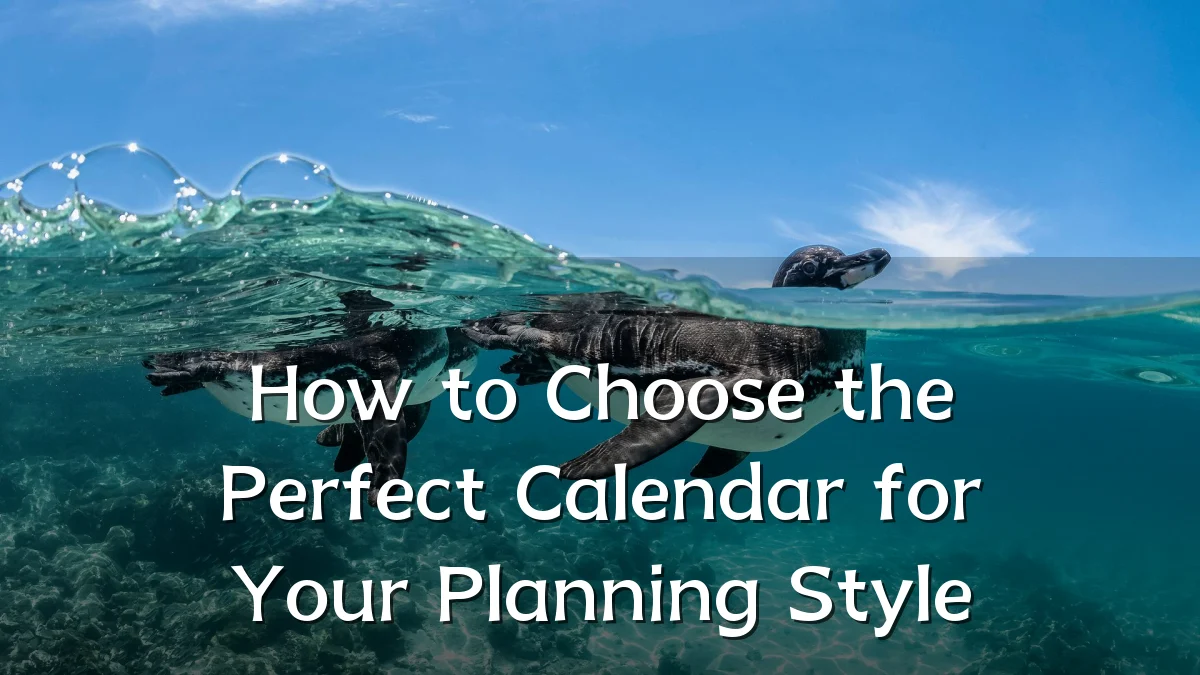 How to Choose the Perfect Calendar for Your Planning Style