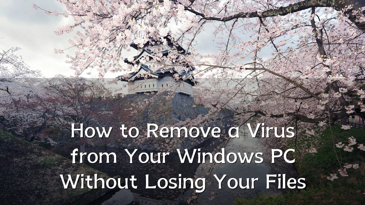 How to Remove a Virus from Your Windows PC Without Losing Your Files