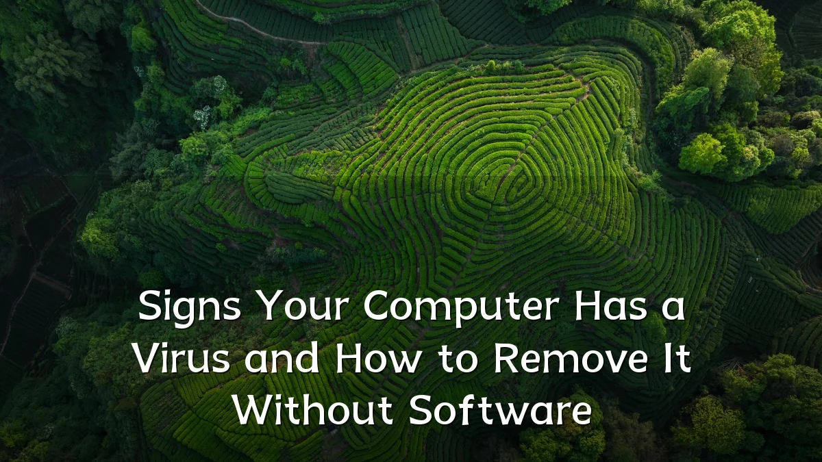 Signs Your Computer Has a Virus and How to Remove It Without Software